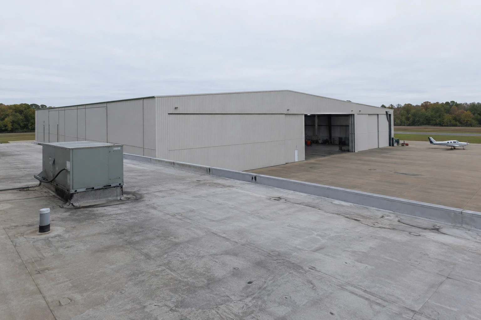 Aircraft Hangar Commercial Roofing in Overland Park, KS